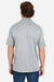 Core 365 CE104 Mens Market Snag Resistant Mesh Short Sleeve Polo Shirt Platinum Grey Model Back