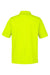 Core 365 CE104 Mens Market Snag Resistant Mesh Short Sleeve Polo Shirt Safety Yellow Flat Back