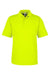 Core 365 CE104 Mens Market Snag Resistant Mesh Short Sleeve Polo Shirt Safety Yellow Flat Front