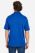 Core 365 CE104 Mens Market Snag Resistant Mesh Short Sleeve Polo Shirt True Royal Blue Model Back