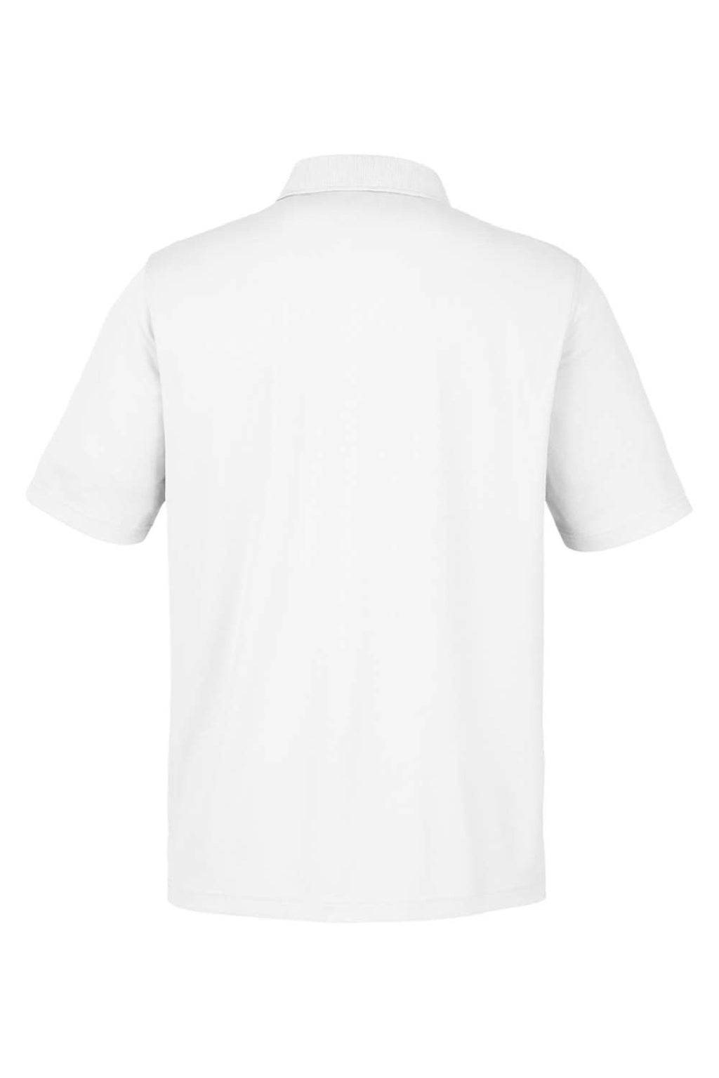 Core 365 CE104 Mens Market Snag Resistant Mesh Short Sleeve Polo Shirt White Flat Back