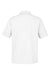 Core 365 CE104 Mens Market Snag Resistant Mesh Short Sleeve Polo Shirt White Flat Back