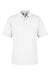 Core 365 CE104 Mens Market Snag Resistant Mesh Short Sleeve Polo Shirt White Flat Front