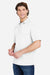 Core 365 CE104 Mens Market Snag Resistant Mesh Short Sleeve Polo Shirt White Model Side