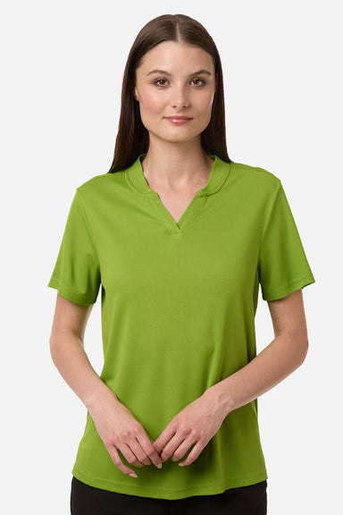 Core 365 CE108W Womens Nova Performance Pique Short Sleeve Polo Shirt Acid Green Model Front