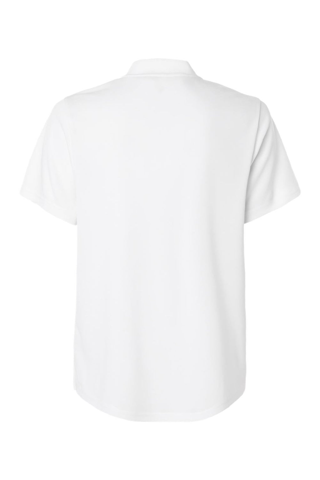 Core 365 CE108W Womens Nova Performance Pique Short Sleeve Polo Shirt White Flat Back
