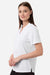 Core 365 CE108W Womens Nova Performance Pique Short Sleeve Polo Shirt White Model Side