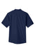 Core 365 CE510 Mens Ultra UVP Marina Short Sleeve Button Down Shirt w/ Double Pockets Classic Navy Blue Flat Back