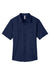 Core 365 CE510 Mens Ultra UVP Marina Short Sleeve Button Down Shirt w/ Double Pockets Classic Navy Blue Flat Front