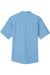 Core 365 CE510 Mens Ultra UVP Marina Short Sleeve Button Down Shirt w/ Double Pockets Columbia Blue Flat Back