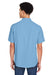 Core 365 CE510 Mens Ultra UVP Marina Short Sleeve Button Down Shirt w/ Double Pockets Columbia Blue Model Back