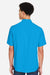 Core 365 CE510 Mens Ultra UVP Marina Short Sleeve Button Down Shirt w/ Double Pockets Electric Blue Model Back