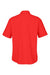 Core 365 CE510 Mens Ultra UVP Marina Short Sleeve Button Down Shirt w/ Double Pockets Marina Red Flat Back