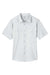 Core 365 CE510 Mens Ultra UVP Marina Short Sleeve Button Down Shirt w/ Double Pockets Platinum Grey Flat Front