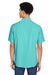 Core 365 CE510 Mens Ultra UVP Marina Short Sleeve Button Down Shirt w/ Double Pockets Sea Glass Blue Model Back