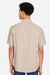 Core 365 CE510 Mens Ultra UVP Marina Short Sleeve Button Down Shirt w/ Double Pockets Stone Brown Model Back