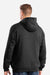Berne SP418 Mens Heritage Hooded Sweatshirt Hoodie w/ Zipper Pocket Black Model Back