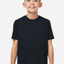 Core 365 Youth Capital Performance Moisture Wicking Short Sleeve Crewneck T-Shirt - Black - New
