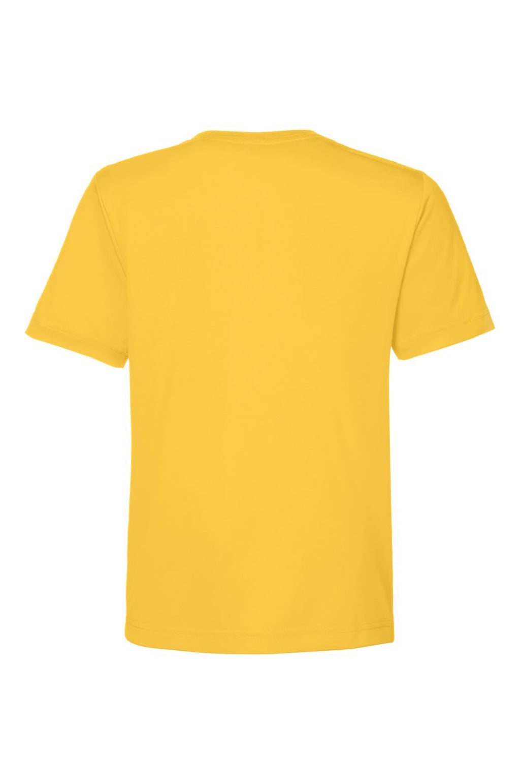 Core 365 CE10Y Youth Capital Performance Short Sleeve Crewneck T-Shirt Campus Gold Flat Back