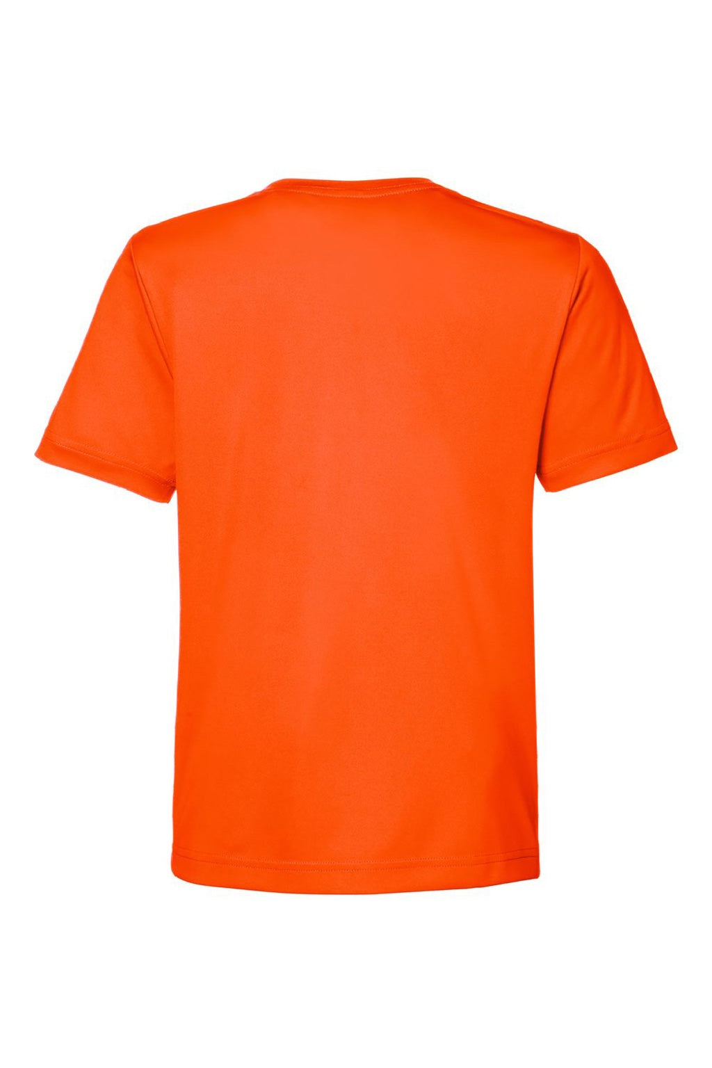 Core 365 CE10Y Youth Capital Performance Short Sleeve Crewneck T-Shirt Campus Orange Flat Back