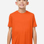 Core 365 Youth Capital Performance Moisture Wicking Short Sleeve Crewneck T-Shirt - Campus Orange - New