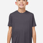 Core 365 Youth Capital Performance Moisture Wicking Short Sleeve Crewneck T-Shirt - Carbon Grey - New