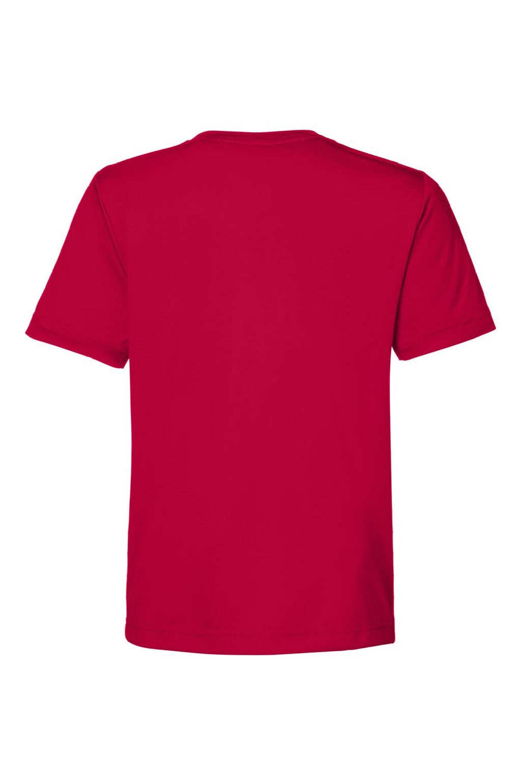 Core 365 CE10Y Youth Capital Performance Short Sleeve Crewneck T-Shirt Classic Red Flat Back