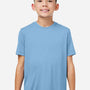 Core 365 Youth Capital Performance Moisture Wicking Short Sleeve Crewneck T-Shirt - Columbia Blue - New