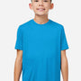 Core 365 Youth Capital Performance Moisture Wicking Short Sleeve Crewneck T-Shirt - Electric Blue - New