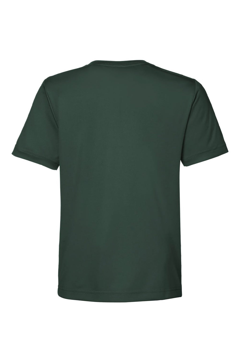 Core 365 CE10Y Youth Capital Performance Short Sleeve Crewneck T-Shirt Forest Green Flat Back
