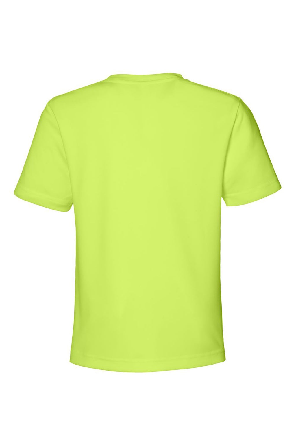 Core 365 CE10Y Youth Capital Performance Short Sleeve Crewneck T-Shirt Safety Yellow Flat Back