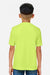 Core 365 CE10Y Youth Capital Performance Short Sleeve Crewneck T-Shirt Safety Yellow Model Back