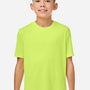 Core 365 Youth Capital Performance Moisture Wicking Short Sleeve Crewneck T-Shirt - Safety Yellow - New