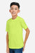 Core 365 CE10Y Youth Capital Performance Short Sleeve Crewneck T-Shirt Safety Yellow Model Side