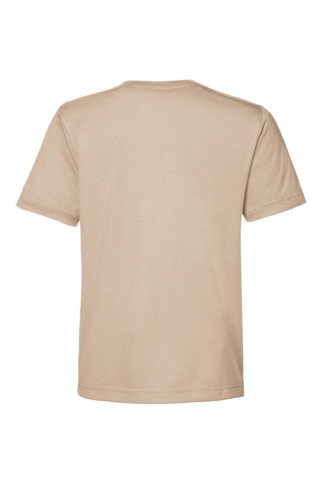 Core 365 CE10Y Youth Capital Performance Short Sleeve Crewneck T-Shirt Stone Brown Flat Back