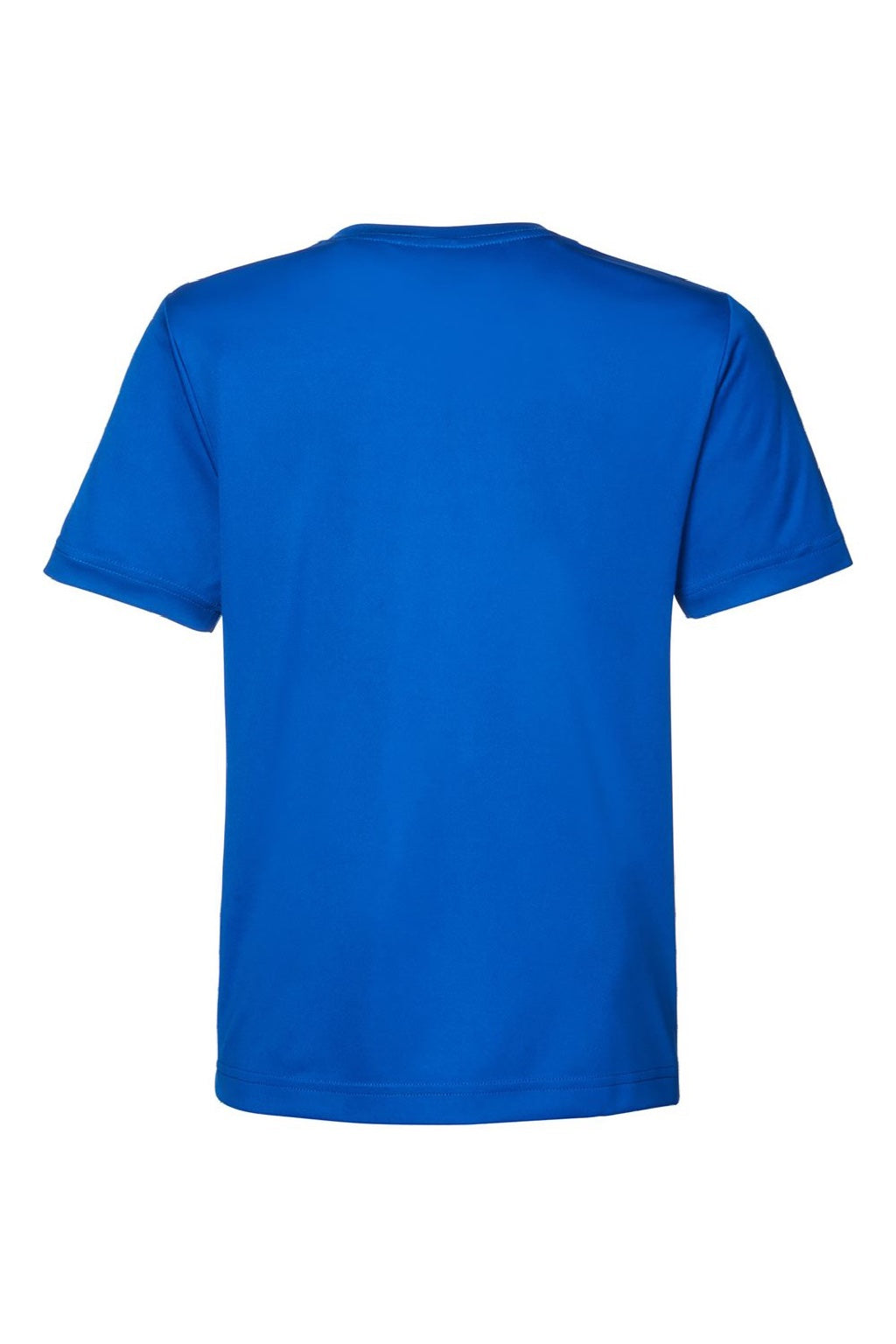 Core 365 CE10Y Youth Capital Performance Short Sleeve Crewneck T-Shirt True Royal Blue Flat Back