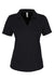Core 365 CE104W Womens Market Snag Resistant Mesh Short Sleeve Polo Shirt Black Flat Front