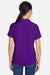 Core 365 CE104W Womens Market Snag Resistant Mesh Short Sleeve Polo Shirt Campus Purple Model Back