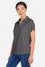 Core 365 CE104W Womens Market Snag Resistant Mesh Short Sleeve Polo Shirt Carbon Grey Model Side