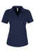 Core 365 CE104W Womens Market Snag Resistant Mesh Short Sleeve Polo Shirt Classic Navy Blue Flat Front