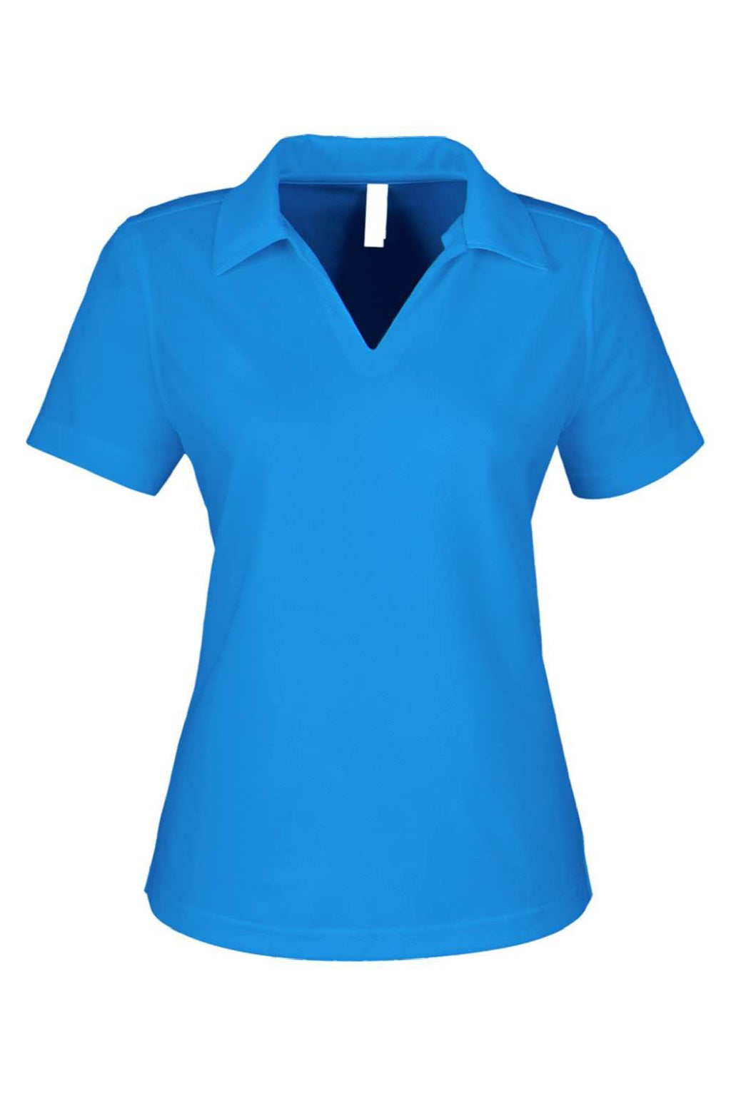 Core 365 CE104W Womens Market Snag Resistant Mesh Short Sleeve Polo Shirt Electric Blue Flat Front
