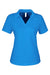Core 365 CE104W Womens Market Snag Resistant Mesh Short Sleeve Polo Shirt Electric Blue Flat Front