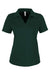 Core 365 CE104W Womens Market Snag Resistant Mesh Short Sleeve Polo Shirt Forest Green Flat Front