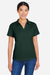 Core 365 CE104W Womens Market Snag Resistant Mesh Short Sleeve Polo Shirt Forest Green Model Front