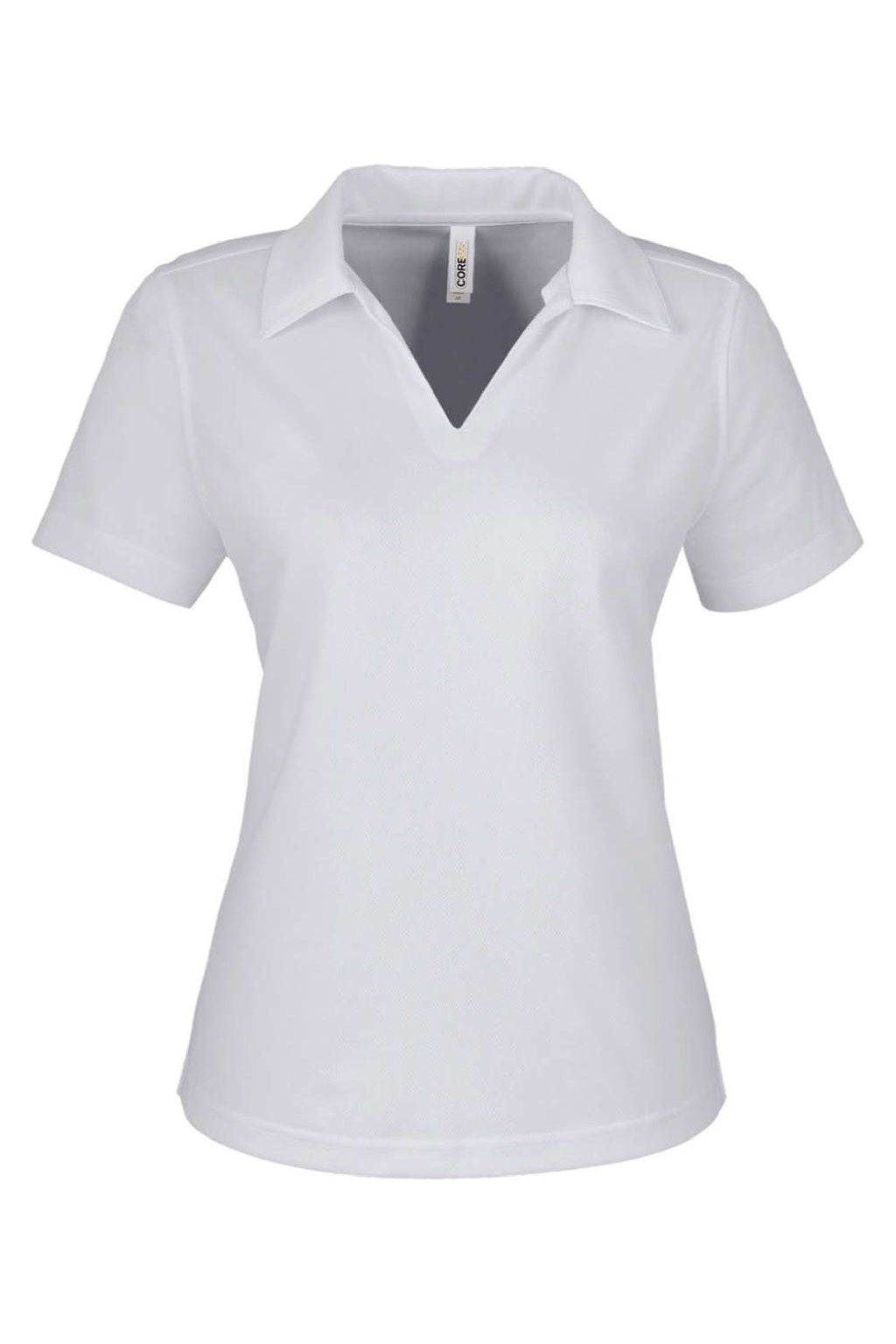 Core 365 CE104W Womens Market Snag Resistant Mesh Short Sleeve Polo Shirt Platinum Grey Flat Front
