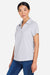 Core 365 CE104W Womens Market Snag Resistant Mesh Short Sleeve Polo Shirt Platinum Grey Model Side