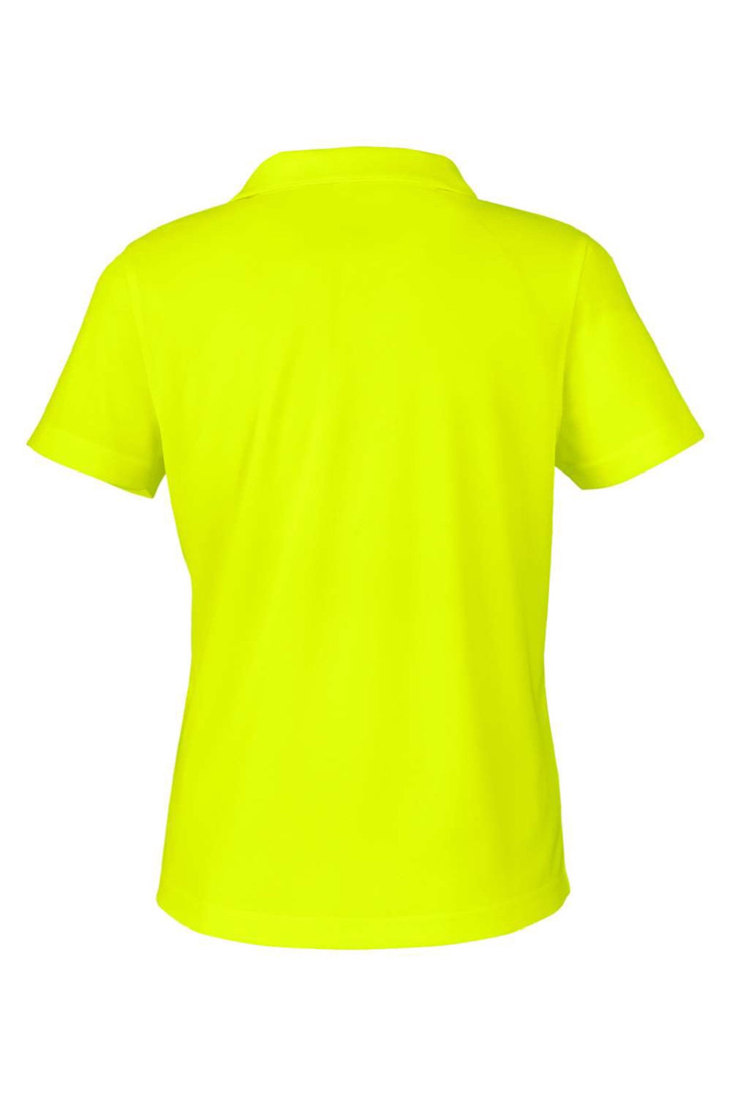 Core 365 CE104W Womens Market Snag Resistant Mesh Short Sleeve Polo Shirt Safety Yellow Flat Back