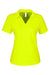 Core 365 CE104W Womens Market Snag Resistant Mesh Short Sleeve Polo Shirt Safety Yellow Flat Front