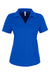 Core 365 CE104W Womens Market Snag Resistant Mesh Short Sleeve Polo Shirt True Royal Blue Flat Front