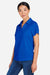Core 365 CE104W Womens Market Snag Resistant Mesh Short Sleeve Polo Shirt True Royal Blue Model Side